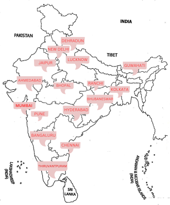 map tnmhr location in india